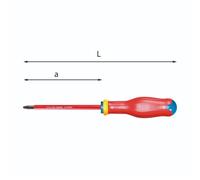 Giraviti con impronta a croce pozidriv® - supadriv® 1000 v 091 pz 1x100