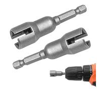 Giraviti per Dado ad Aletta,Codolo Esagonale 1/4",Wng Nut Driver,Wing Nut Socket,Giraviti per Dado ad Aletta,Acciaio CR-V - 2 Pezzi,Risparmio di Tempo ed Efforti