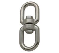 Girella a Doppio Occhio in Acciaio Inox AISI 316 - Ø 22 mm.