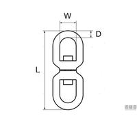 GIRELLA OCCHIO-OCCHIO IN ACCIAIO INOX