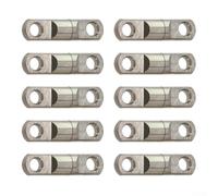 Girelle con cuscinetti a sfera in acciaio per pesca - Girelle per pesca a traina pesanti con anello, rotazione regolare e resistenza, confezione da 10 (6#)