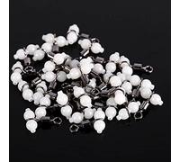 Girelle Pesca 30 Pezzi con Connettore Luminoso e Perline Incandescenti, Triplo Rotolo Lenza da Pesca Mare Lago, Accessori Pesca Professionali per Attrezzatura Pesca Sportiva