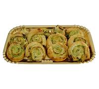 GIRELLE RUSTICHE DI PASTA SFOGLIA RIPIENE DI RICOTTA E SPINACI-30 PEZZI 1KG