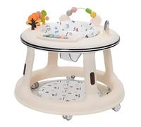 Girello Bambino,Girello 2 Altezze Regolabili,Resistente al Ribaltamento,BabyWalker con Giocattoli Montessori, Ruote Silenziose a 360° e Attività musicali staccabili, Da 9-18 Mesi in su