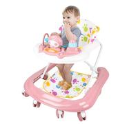 Girello Bebe - Passeggiatore di apprendimento seduto in piedi, per imparare a camminare, regalo per bambini dai 9 mesi, per bambine evolutive 3 in 1,62 x 68 x 36-81 cm, rosa