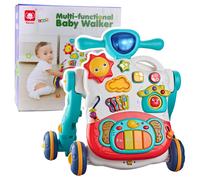 Girello e cavalcabile interattivo 3 in 1 blu