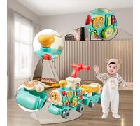 Girello interattivo per interni ed esterni a forma di treno a vapore per