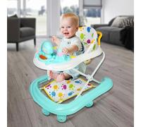 Girello pieghevole per bambini, 5 in 1, girarrosto pieghevole, youpala, facile da piegare, girello multifunzione, design anti-collisione,luci e musica, 6 mesi e più, fino a 12 kg, 62 x 68 x 36-81 cm