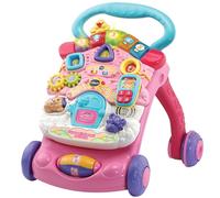 Girello Super First Steps Talking 2 in 1, parla in italiano, rosa - N