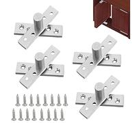 Girevole Cerniera, 4 Pezzi Girevole 360 Gradi Cerniera, Acciaio Inossidabile Porta Perno Cerniere, Pivot Hinges, Nascosto Perno Cerniere, Adatto per Porte Domestiche, Finestre, Armadi