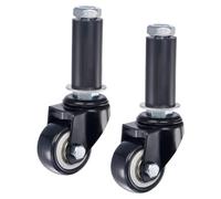 Girevole Espandibile Gambo Ruota 1,5" Diametro 88 Libbre Pacco of 2