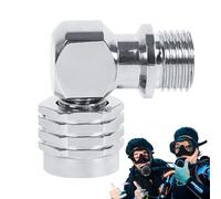 Girevole per tubi, adattatore girevole a 90/110 gradi, regolatore Pivot, connettore comune, tubo per immersioni, adattatore girevole a 110 gradi, autorità di regolazione subacquea, connettore