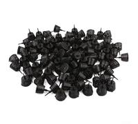 Girftong 100 scatole per fertilizzanti con coperchio, per bonsai e piante grasse, in resina PP per una distribuzione uniforme dei nutrienti del suolo (caffè grande + coperchio)