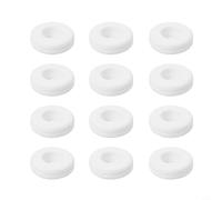 Girftong Smorzatori di vibrazioni per racchette da tennis, ammortizzatori in silicone per corde, riducono il rumore delle vibrazioni, migliorano il comfort e le prestazioni, confezione da 12 (bianco)