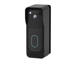 Girftong Supporto per campanello video per lampeggiare con design antifurto e angolo di visione regolabile sinistro e destro di 45 gradi per un migliore (nero)