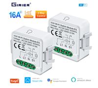 GIRIER Tuya Smart Wifi Switch Module con misurazione dell'energia Funzione di controllo bidirezionale 16A Funziona con Alexa Google Home Yandex Alice