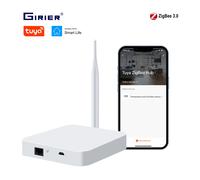 GIRIER Tuya ZigBee Gateway Hub con antenna Smart Gateway Bridge Hub a rete cablato per l'automazione domestica Funziona con Alexa Hey Google