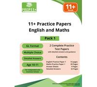 Girish Chaudhary Deepa K 11+ GL Practice Papers - Maths and English (Tascabile)