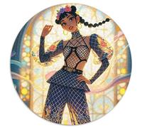 Girl 1000 Pieces Round Puzzles Creative Jigsaw Impossible Hard Difficult Challenging for Adults And Kids Unique Challenge Game 1000pcs (67.5x67.5cm)