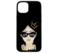 Girl Boss & Queen Always Cute & Beautiful Graphic Designs Custodia per iPhone 15 Plus