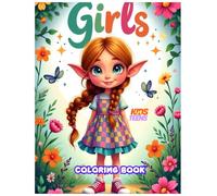 Girl Coloring Book: Beautiful Faces & Fashion Styles for Kids, Teens, and Adults