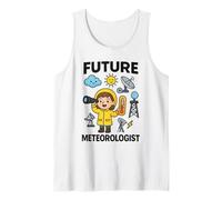 Girl Cute Future Meteorologist Kids Junior Weather Scientist Canotta
