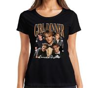 Girl Dinner Conrad Fischer The Summer I Turned Pretty 90s Bootleg - Maglietta da donna, Nero , S