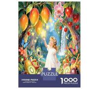Girl Fruit Wonderland 1000 Pezzi Puzzle Classico Whimsical Eden Magic Set Puzzle Cartone Spesso - Ultra Difficile, Relax E Creatività, Ideale Per Tempo Libero Indoor E Regali 70x50cm/1000pcs