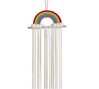 Girl Hair Bows Holder, Wall Mount Hair Clip Organizer with Rainbow Design, Multi-Purpose Bow Claw Storage, Accessorio decorativo per l'organizzazione della camera da letto