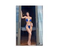 Girl in A Blue Bikini Standing in The Doorway Modern Home Kitchen Dormitory Kids Room Mural 60 x 90 cm