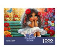 Girl in Flower Garden Pezzi Struttura Solida Perfetto Per Rafforzare Capacità Di Problem Solving E Godersi Il Tempo Libero 52x38cm/1000pcs