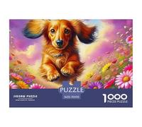 Girl Kissing Yorkshire Terrier on Wooden Deck Pezzi Adattamento Sicuro Scelta Regalo Perfetta Per Compleanni, Anniversari E Occasioni Speciali 70x50cm/1000pcs