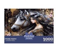 Girl Leading The Horse Jigsaw Puzzle,1000 Pezzi Classici, Per Adulti E Bambini Da 14 Anni E Più Giochi Del Cervello Perfetto Per Appassionati Di Esperti - Regalo Per Amore E Amico 38x26cm/1000pcs