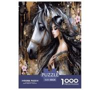 Girl Leading The Horse Jigsaw Puzzle,1000 Pezzi Classici, Per Adulti E Bambini Da 14 Anni E Più Giochi Rilassamento E Intelligence Sfida Impossibile - Regalo Per Amore E Amico 38x26cm/1000pcs