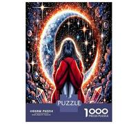 Girl Moon Crystal 1000 Pezzi Puzzle Premium Mystic Crystal Vibe Bundle Puzzle Cartone Robusto - DIY Divertimento Famiglia, Bella Decorazione, Regalo Di Compleanno Per Appassionati 52x38cm/1000pcs