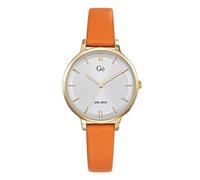 Girl - Orologio da donna in acciaio dorato, in pelle, colore: arancione 699947, Cinghia