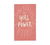 Girl Power - Bandiere per la casa da cortile minimalista, 9 x 1,5 m, con occhielli, per interni ed esterni, decorazioni per la casa