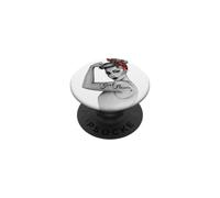 Girl Power GRL PWR - Rivettatrice moderna Rosie the Rivettatrice Pin Up Retro Art PopSockets PopGrip Adesivo