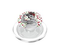 Girl Power pin up Modern Rosie CHERRY feminist vintage Reto PopSockets PopGrip per MagSafe