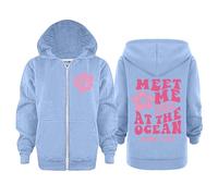 Girl Pulli/Hoodies per Bambine Sweatshirt Calda Sportswear Scollo Rotondo Felpe Cardigan Casual, da Jogging,Calda Felpa Giacca Eleganti Ragazze Ragazza Senza Cappuccio Zip Tutti I Giorni Usura