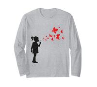 Girl Spruzzatore Fine-Art Graffiti Stencil Street-Art Style Love Maglia a Manica