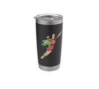 Girl Super Hero Fly High Thunder Strike Bicchiere termico in acciaio inox doppia parete