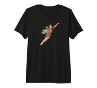 Girl Super Hero Fly High Thunder Strike Maglietta Premium