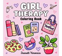 Girl Therapy Coloring Book: Bold and Easy Designs for Adults and Teens, Simple,