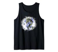 Girl Who Loves Dragons Purple Dragon Flower Butterfly Floral Canotta