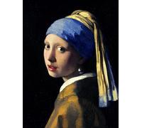 Girl with a Pearl Earring Johannes Vermeer LARGE Notebook: 8.25" x 11" Lined Journal, College Ruled, 120 Pages