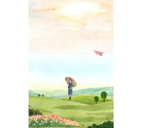 Girl with Umbrella Cover Design: This beautifully designed notebook features a sweet illustration of a girl holding an umbrella