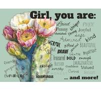Girl, You Are: Kind, Cherished, Strong, Adventurous, Beautiful, Unique, Smart ...: An Inspirational Self-Worth Word Book For Girls