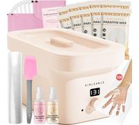 GIRLEARLE Macchina per la cera di paraffina da 7000 ml per mani e piedi, cera per le mani e il bagno, con ricariche di cera paraffina senza profumo da 2 kg, per mani, piedi, gomiti e corpo per