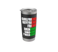 Girlfriend End Drinking King Single Addio Al Celibato Festa Bicchiere termico in acciaio inox doppia parete